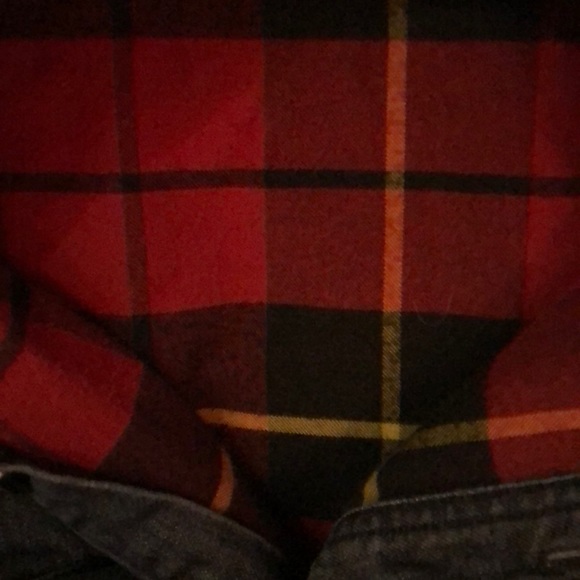 Eddie Bauer flannel lined denim shirt size S - Picture 3 of 7